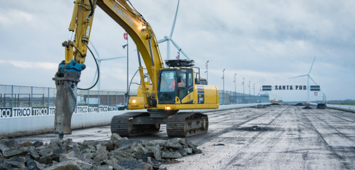 Santa Pod Raceway announces resurfacing project Santa pod, circuit news, surface, concrete, drag racing,