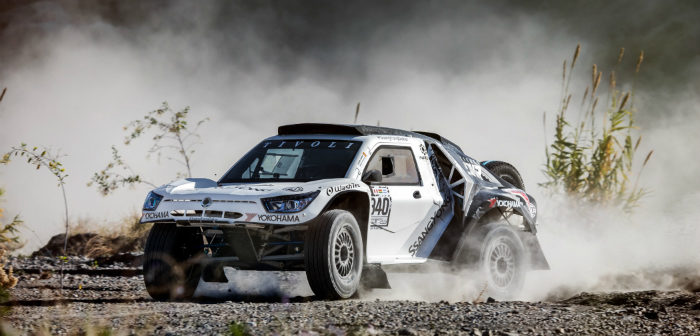 Ssangyong, Tivoli, Dakar, 2018, buggy, RWD, new competition car, tires