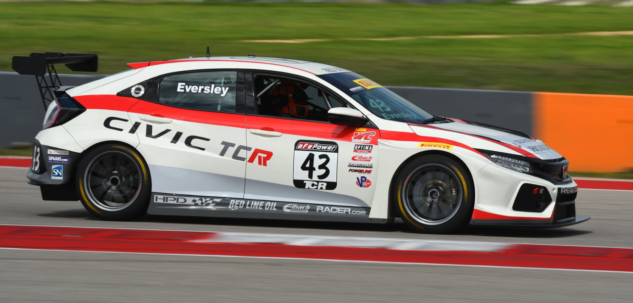 Attacking the Track in the Honda HPD Civic Type R TC Race Car