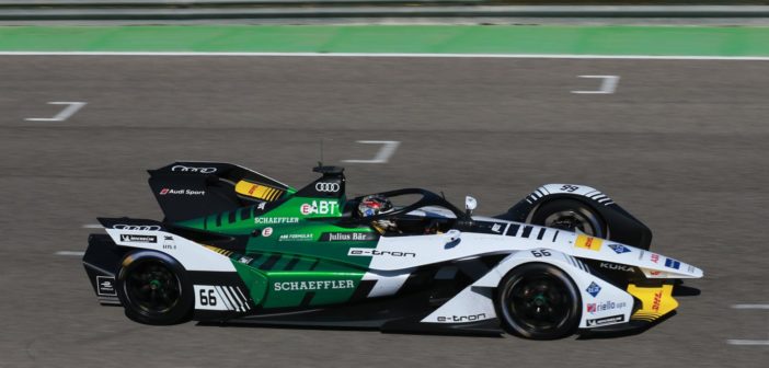 Daniel Abt drives the next-gen Audi FE05 for the first time at Calafat