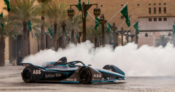 Formula E Gen2 racer’s first all-electric lap driven in Saudi Arabia Formula E Gen2 racer’s first all-electric lap driven in Saudi Arabia