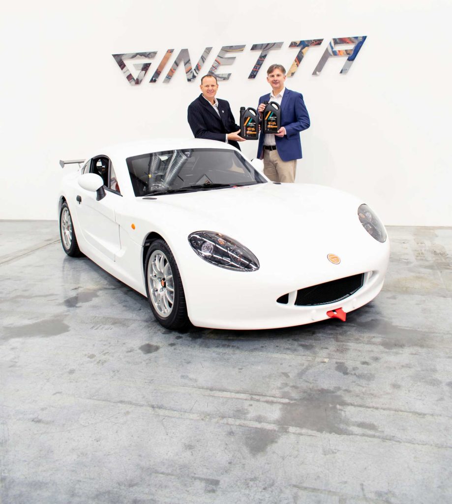 Millers Oils named as technical partner to Ginetta 