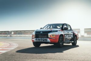 Mitsubishi pickup goes racing