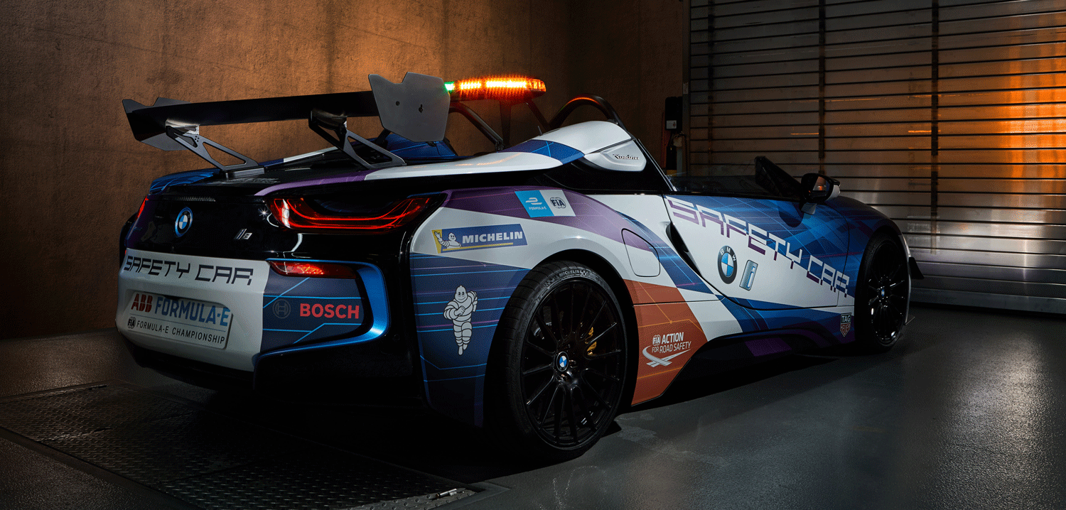 BMW i8 Roadster Formula E Safety Car (Rear)