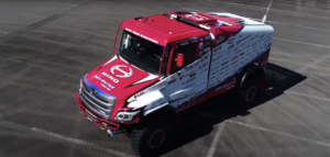 Hino shows off 2022 hybrid Dakar truck