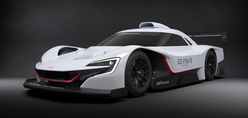 Subaru previews track special EV – the STI E-RA – and hints at future FIA E-GT project