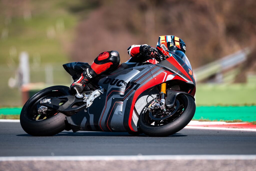 Ducati shows off its MotoE bike ahead of 2023 debut