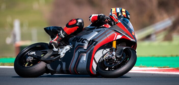 Ducati shows off its MotoE bike ahead of 2023 debut