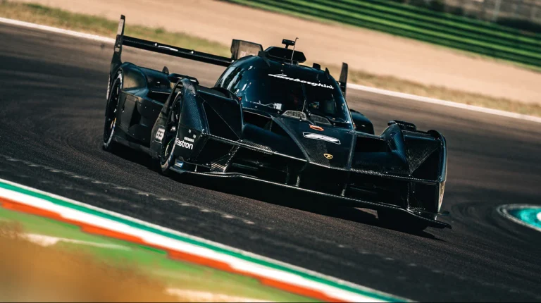 Track testing underway for Lamborghini SC63 LMDh