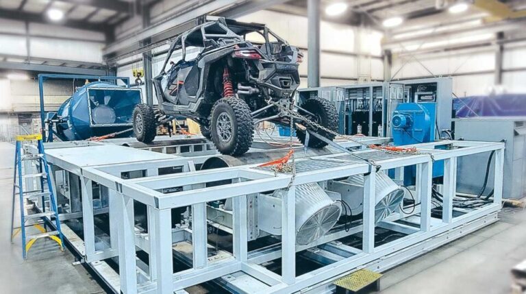 Mustang Advanced Engineering designs R&D test cell for development of power-sport vehicles Mustang Advanced Engineering designs R&D test cell for development of power-sport vehicles.