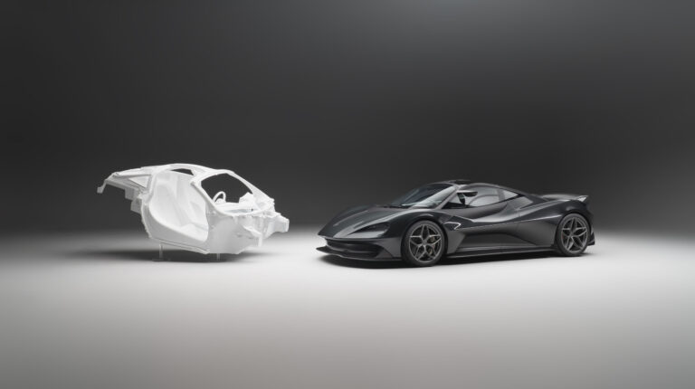 Lanzante pulls the covers from the 95-59 Lanzante has revealed its 95-59, a 3-seat 4l twin turbo V8 bespoke project.