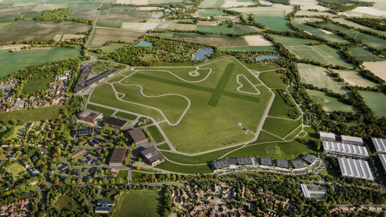Sauber Motorsport opens technology center at Bicester Motion Aerial view of Bicester Motion.