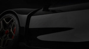 A teaster graphic of the exterior of a sports car, promoting JAS Motorsport's announcement that it is to launch its first high-performance road car after 30 years in motorsport