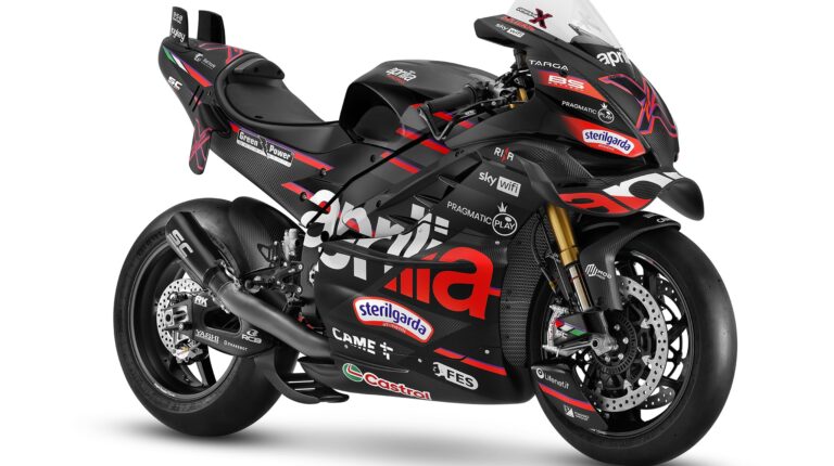 Limited-edition Aprilia RSV4 X-GP brings MotoGP aero and 238hp to the road Profile promo shot of the