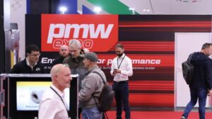 The showfloor at PMW EXPO 2024, with exhibitors and visitors