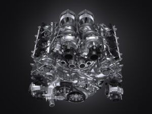 4-liter, V8 twin-turbo engine 