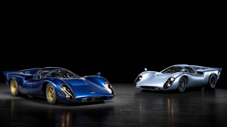 A blue T70S and white T70S GT shown in promo pics against a black background.