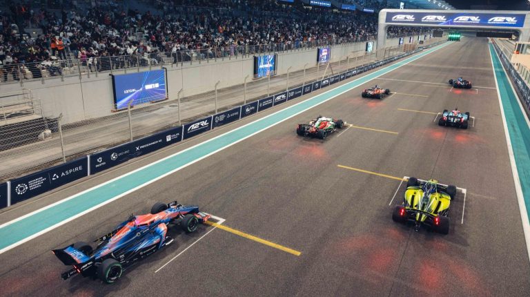 Autonomous racing series A2RL to make international debut at Imola Autonomous racecars on the racetrack at the Yas Marina Circuit in Abu Dhabi.
