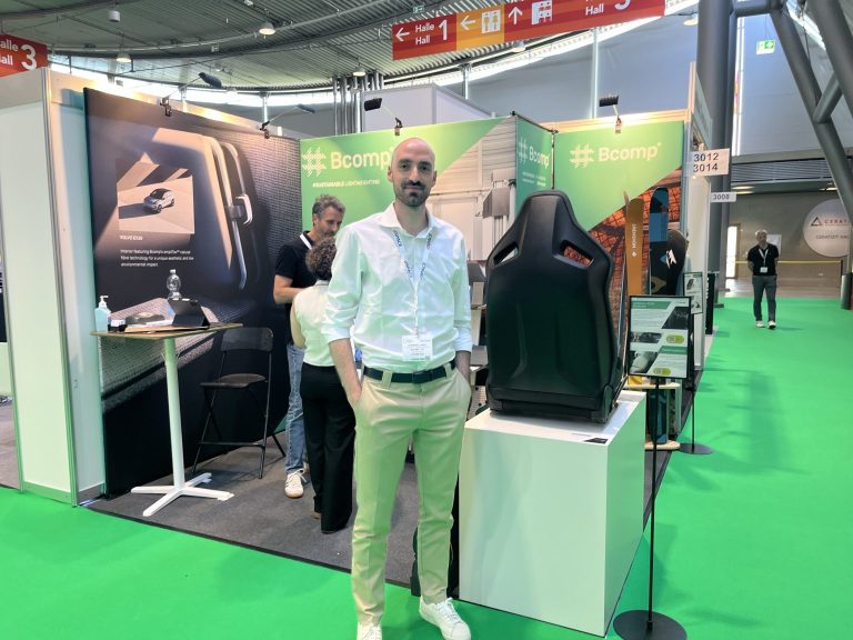 EXPO INTERVIEW: Bcomp automotive customer project engineer Carmine Landi on how the push for sustainability has changed vehicle design Carmine Landi, automotive customer project engineer at Bcomp, stands on the show floor at Automotive Interiors Expo 2026