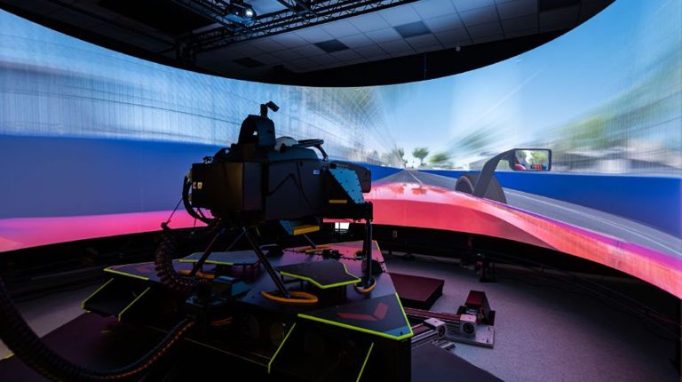 Inside Nissan Formula E Team’s simulation setup.