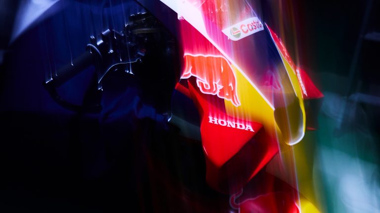 Honda Racing Corporation and Red Bull re-unite for MotoGP A racing bike bearing Red Bull and Honda branding to demonstrate the companies' new partnership for 2027. Captured on September 28, 2026 in Tokyo, Japan // Maruo Kono / Red Bull Content Pool // SI202609300310 //